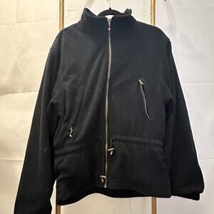 Vintage Sunice Black Fleece Jacket – Golf Club Zipper Pull – Size M ⛳🔥